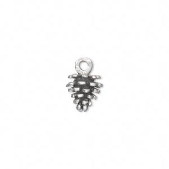 Sterling Silver Pinecone Pendant - Picture 8 of 16